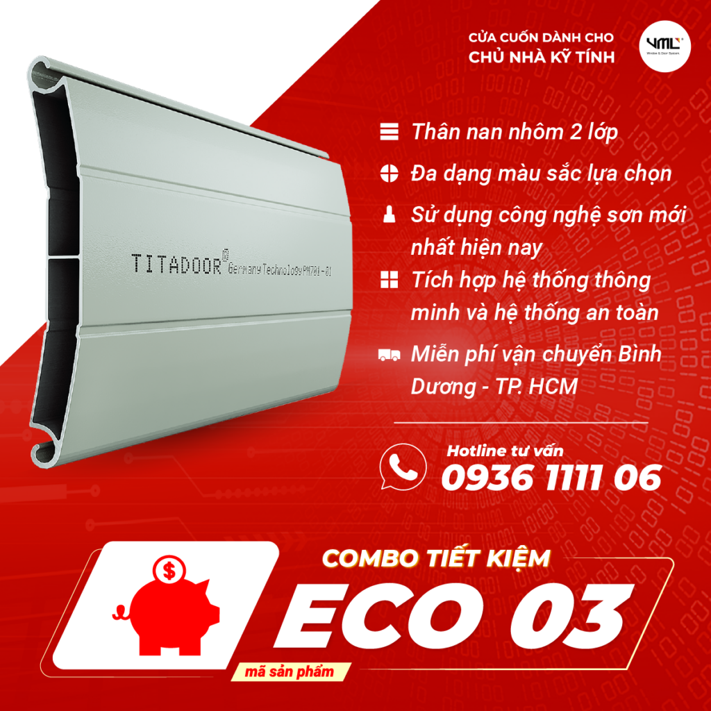 Cửa cuốn Đức - cửa cuốn Việt Minh Long