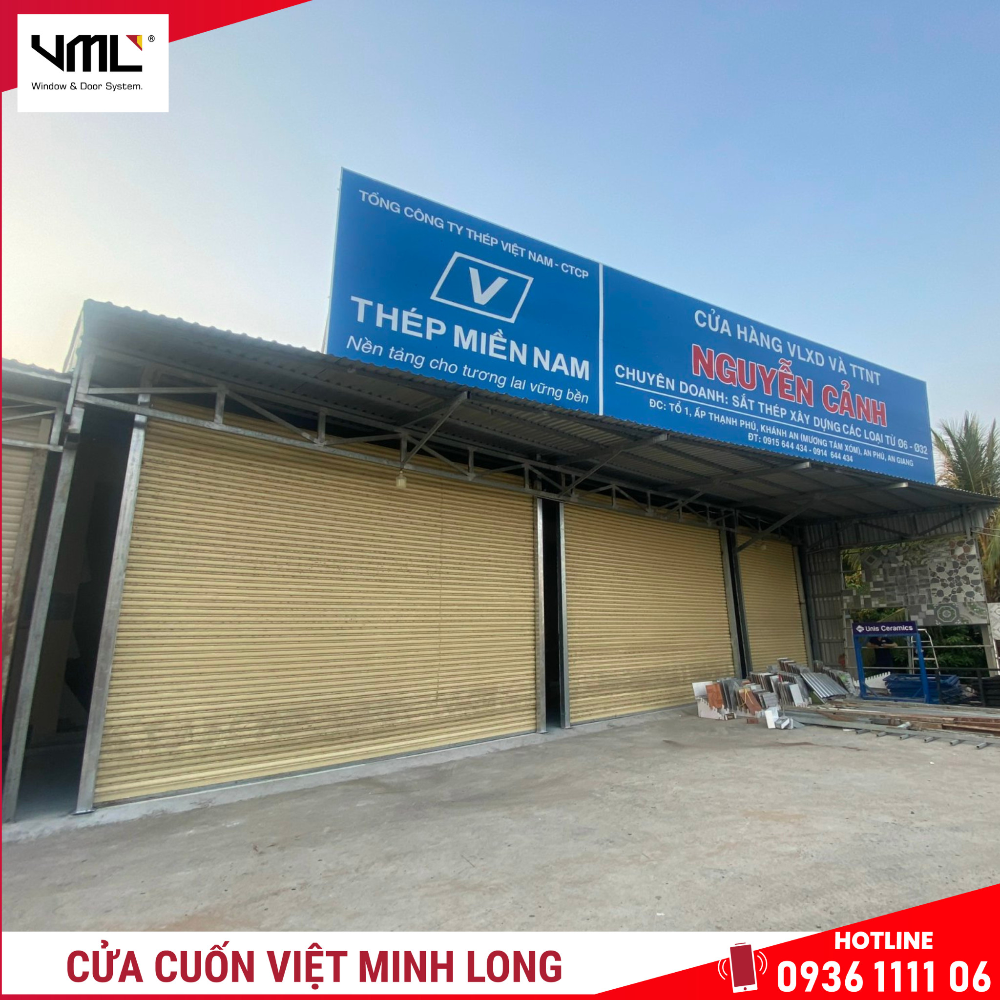 Cửa cuốn Đức - Cửa cuốn Việt Minh Long