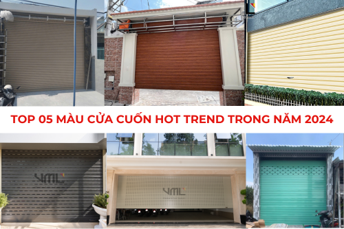 Top 05 màu cửa cuốn hot trend năm 2024