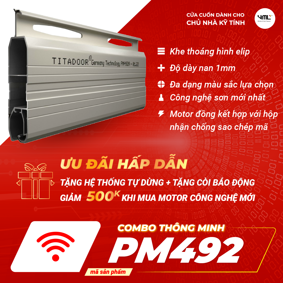 Cửa cuốn thông minh PM492