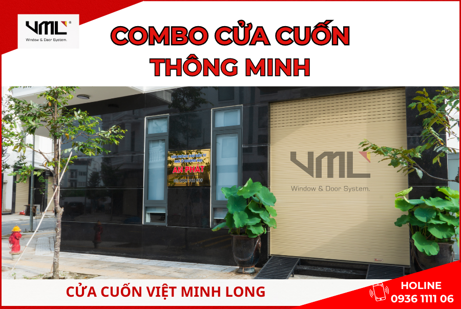 Combo cửa cuốn thông minh