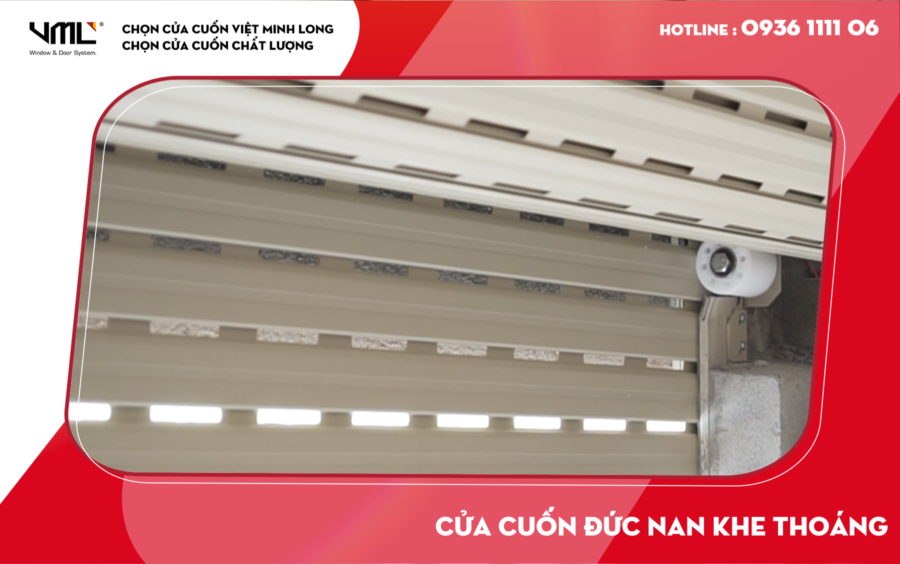 Cửa cuốn Đức khe thoáng